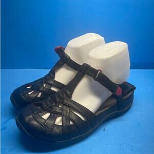 Woman's Fimley Baretraps Size 5.5 M Cushioned Woman's Black SAndals Comfort
